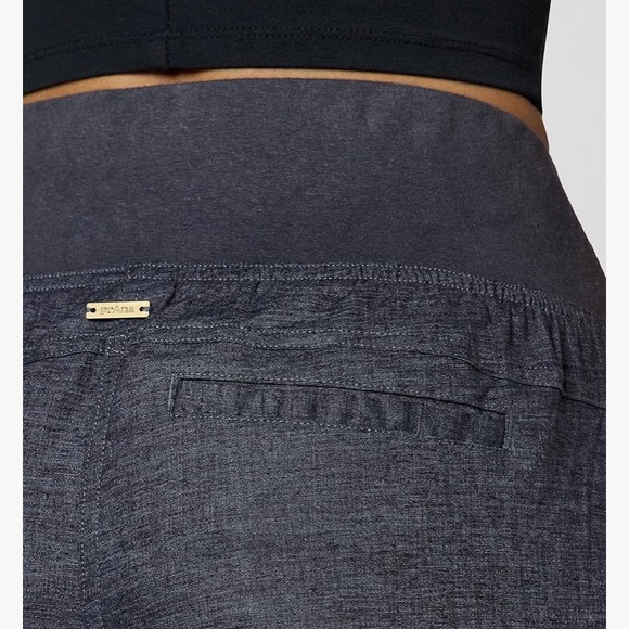 prAna Mantra Pant Gray Wide Leg Pants Hemp blend Yoga Loungewear Activewear - Picture 5 of 13